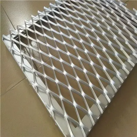 AA6063 Material Aluminum Polyester Powder Coating Decorative Mesh Screen