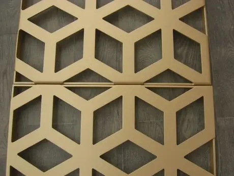 Aluminum Outdoor Wall Facade Panel With Carved Design Perforated Sheet