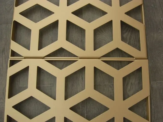Aluminum Outdoor Wall Facade Panel With Carved Design Perforated Sheet — Foshan Qi Aluminum Decorative Materials Co., Ltd