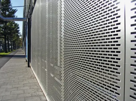 3mm Aluminium Perforated Panel Brush Metal Curtain Wall Facade Cladding SDF powder coating Panel