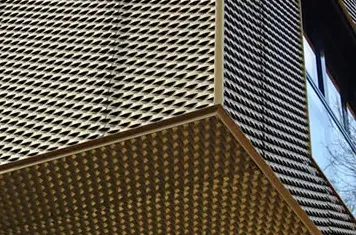 Diamond Metal Mesh Perforated Sheet PVDF Coating Decorative Aluminium Expanded Mesh Sheet