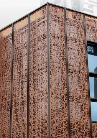 AA1060 Material Outdoor Perforated Aluminum Wall Cladding Panels Akzo Nobel Paint Aluminum Panel — Foshan Qi Aluminum Decorative Materials Co., Ltd