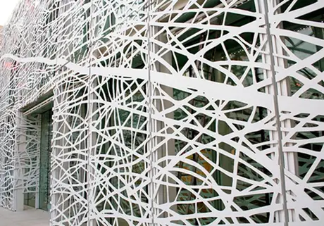 Aluminum Exterior Corrugated Metal Fence Panels AA5005 Material Cladding Panel