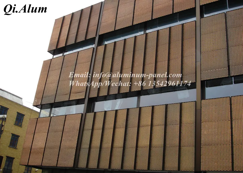 decorative aluminum panel mesh、perforated aluminium panel、