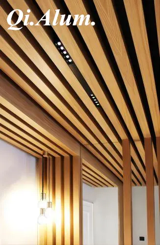 AA6063 Material Aluminum U Channel Decorative Ceiling Panel — Foshan Qi Aluminum Decorative Materials Co., Ltd