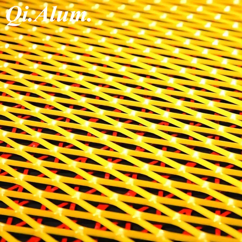 Aluminum Expanded Mesh Panels for Modern Architectural Facades — Foshan Qi Aluminum Decorative Materials Co., Ltd