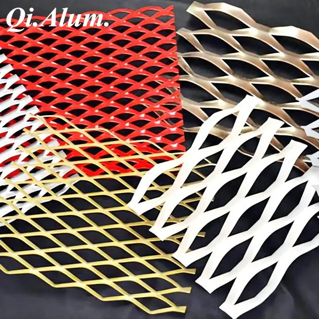 Expanded Aluminum Mesh Panels for Architectural Facade and Decoration — Foshan Qi Aluminum Decorative Materials Co., Ltd