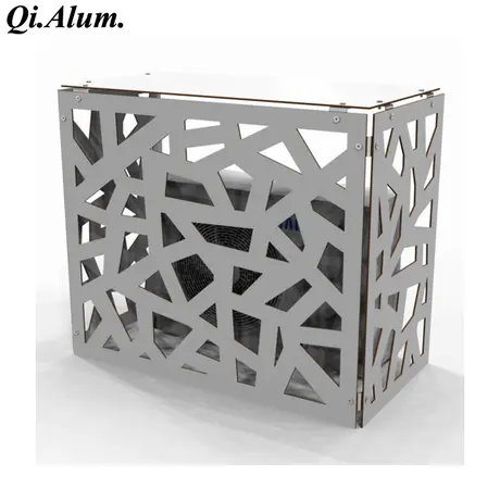 2mm Aluminium Perforated Panel Brush Metal Curtain Wall Facade Cladding SDF Powder Coating