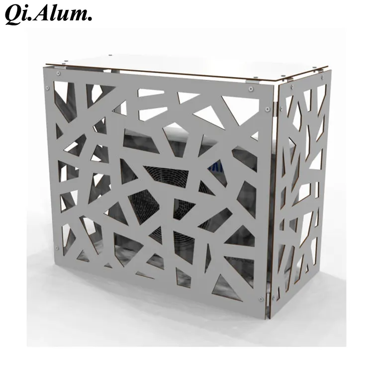 2mm Aluminium Perforated Panel Brush Metal Curtain Wall Facade Cladding SDF Powder Coating — Foshan Qi Aluminum Decorative Materials Co., Ltd