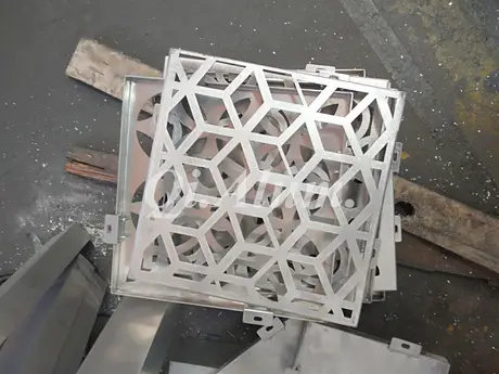 CNC Laser Cut Panel Metal Wall Cladding Aluminum Perforated Facade Panel