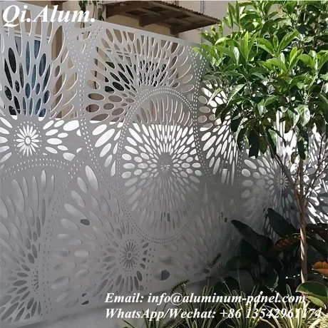 2020 Customized Perforated Pattern Aluminum Curtain Wall Facade Panel