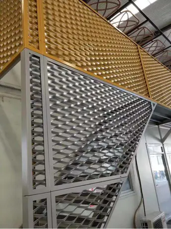 Mill Finish Aluminum decorative mesh panels exterior perforated panel