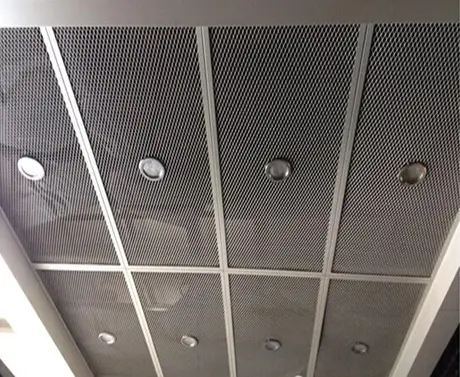 Mill Finish Aluminum decorative mesh panels exterior perforated panel view 4