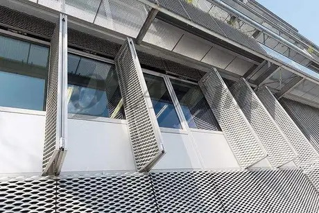 Mill Finish Aluminum decorative mesh panels exterior perforated panel view 6