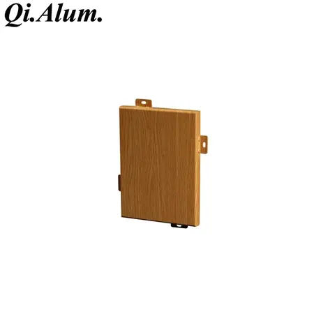Wood Grain Aluminum Manufacturers Aluminum Panel Curtain Wall Decoration