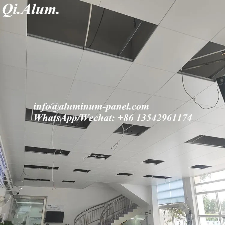 AA1050 Material Aluminum Ceiling Decorative Panels New Patterns Customized — Foshan Qi Aluminum Decorative Materials Co., Ltd