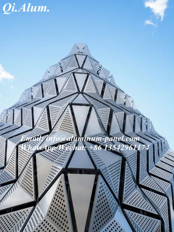 Aluminum Exterior Wall Plain Cladding Panel — Foshan Qi Aluminum Decorative Materials Co., Ltd