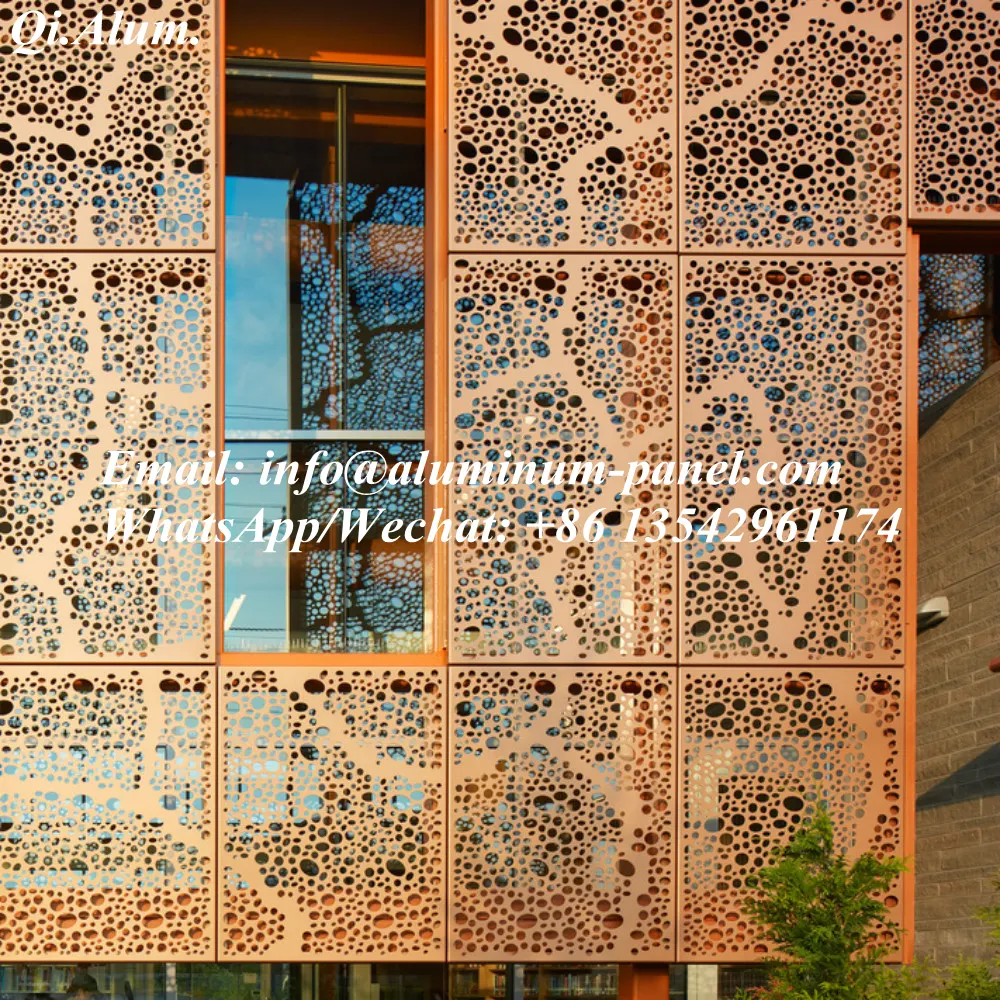 AA5005 Material Round Hole Pattern Perforated Aluminum Plates — Foshan Qi Aluminum Decorative Materials Co., Ltd