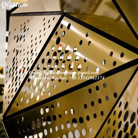 Mall Exterior Ribbon Aluminum Panel, Indoor Ribbon Aluminum sheet