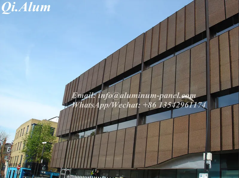decorative aluminum panel mesh、perforated aluminium panel、