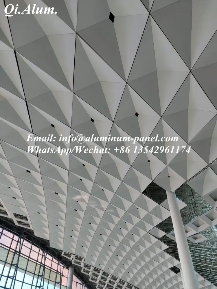 Powder Coated Curved Balcony Panels — Foshan Qi Aluminum Decorative Materials Co., Ltd