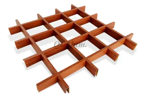 Shopping Mall Heat Insulation aluminum grille ceiling grid tile