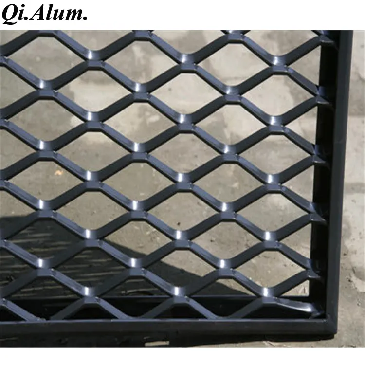 AA1100 Material Aluminum Expanded Metal Mesh Panel — Foshan Qi Aluminum Decorative Materials Co., Ltd