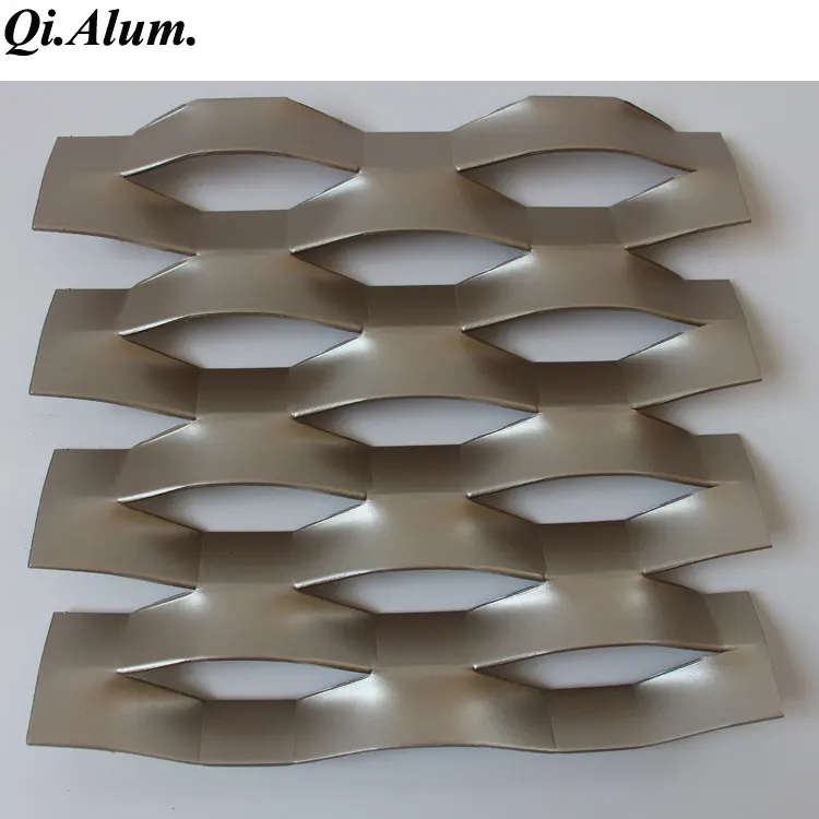AA5005 Material Aluminum Perforated Mesh Panel — Foshan Qi Aluminum Decorative Materials Co., Ltd