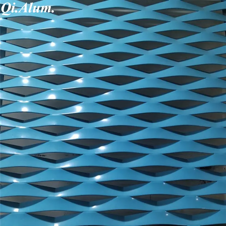 Metal Expanded Mesh Curtain Wall — Foshan Qi Aluminum Decorative Materials Co., Ltd