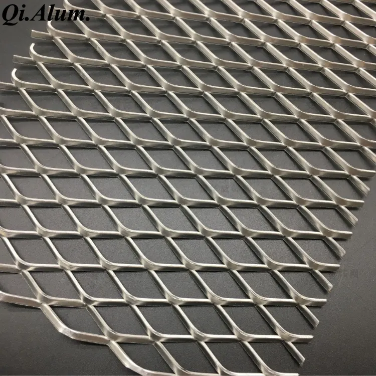 Aluminum Expanded Mesh Wire For Ceiling Decoration And Exterior Decoration — Foshan Qi Aluminum Decorative Materials Co., Ltd