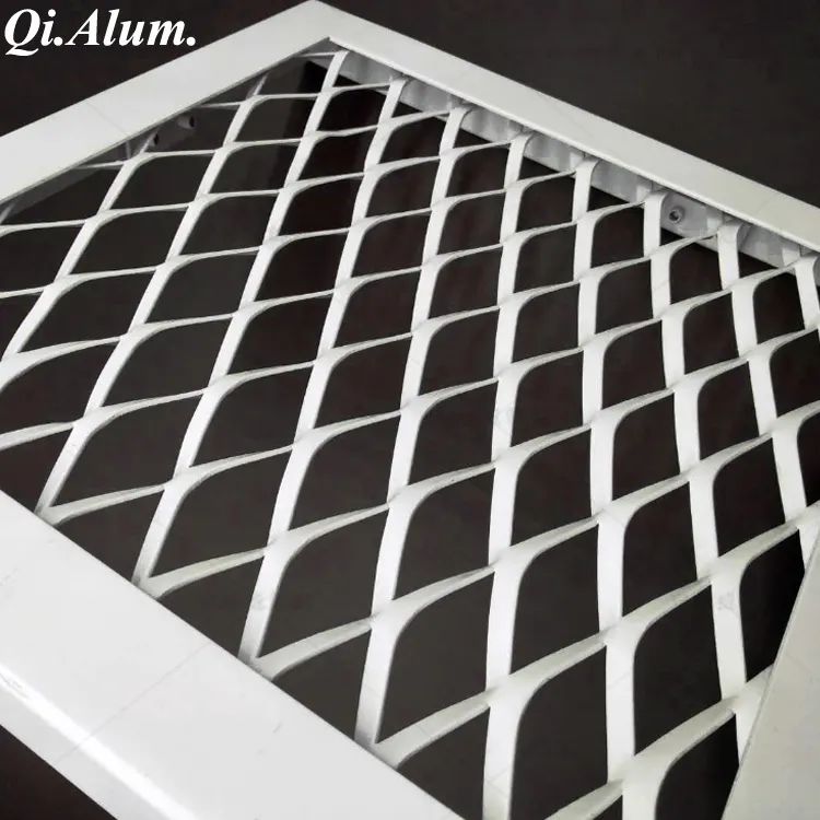 Anodized Building Decorative Use Aluminum Metal Wire Mesh Plate — Foshan Qi Aluminum Decorative Materials Co., Ltd