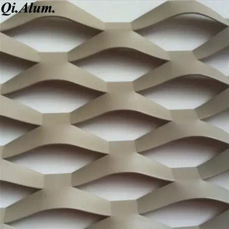Exterior Decoration Polyester Powder Coating Sheet AA5005 Aluminum Expanded Mesh