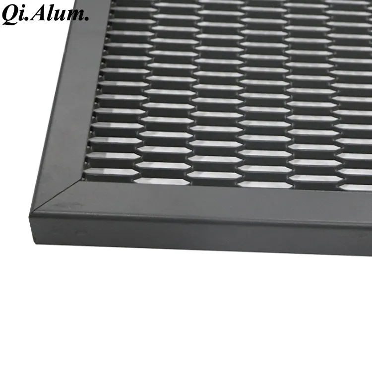 Aluminium Expanded Mesh Panel For Exterior And Interior Metal Wire Mesh Panel — Foshan Qi Aluminum Decorative Materials Co., Ltd