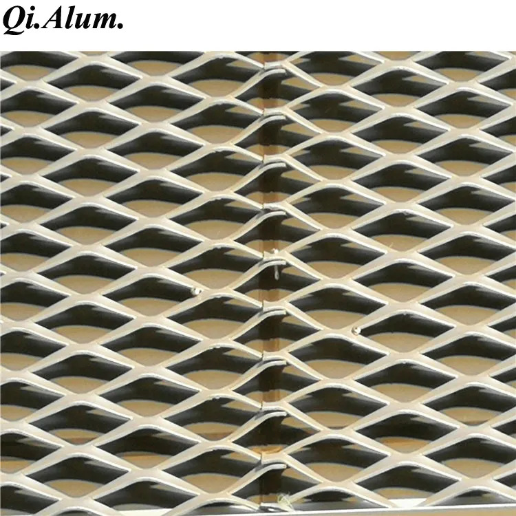 China Architectural Decorative Different Hole Shapes Perforated Wire Mesh Panels — Foshan Qi Aluminum Decorative Materials Co., Ltd