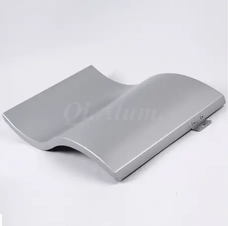 Outdoor exterior wall aluminum double curved solid panel