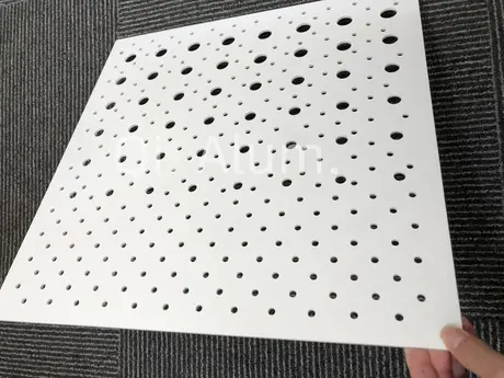 Round Hole Building Aluminum Perforated Sheet Outdoor Curtain Wall Art Metal view 8