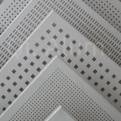 Facades panel morden architecture Aluminum perforated solid panel decorative exterior view 6