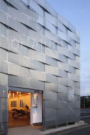 Facades panel morden architecture Aluminum perforated solid panel decorative exterior