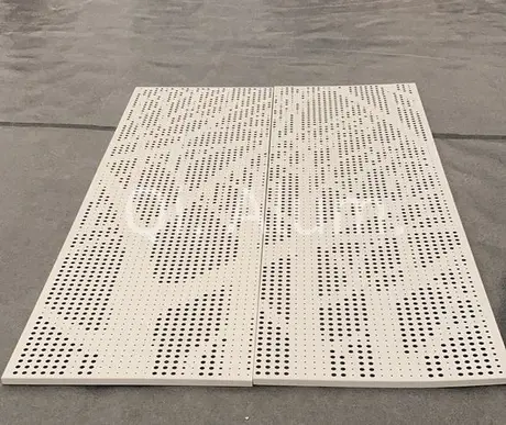 Round Hole Building Aluminum Perforated Sheet Outdoor Curtain Wall Art Metal view 7