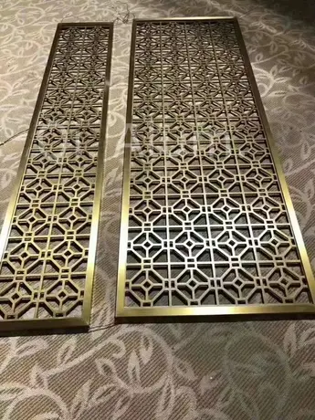 Indoor decoration removable Aluminum laser cut screen panel for reception background view 6