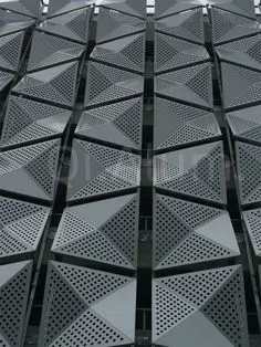 5052 Series Perforated Aluminum Panel Used In Exterior Facade Wall — Foshan Qi Aluminum Decorative Materials Co., Ltd