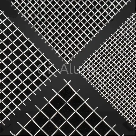 Light Weight Decorative Stainless Steel Crimped Wire Mesh with Square Or Rectangular Openings view 2