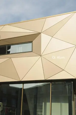 Modern Art Building 3D Aluminum Solid Cladding Facade Wall Panel For Exterior Interior view 3