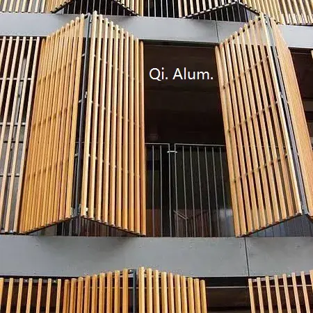 Aluminum alloy Section Box Louver Cladding Panel Exterior Facade Curtain Wall view 7