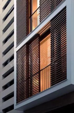 Adjustable custom size fixed aluminium sun louver metal wall louvers for external decoration view 3