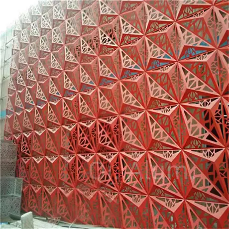 Design Style Contemporary Building Price Aluminium Carved 3D Curtain Wall Panel view 3