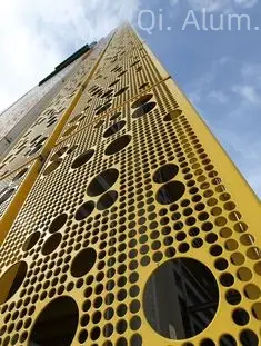 Metal Cladding Boards Laser Cutting Aluminium Perforated Panels Cladding Expanded Curtain Wall Covering For Facad view 5