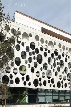 Metal Cladding Boards Laser Cutting Aluminium Perforated Panels Cladding Expanded Curtain Wall Covering For Facad view 6