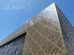 Metal Cladding Boards Laser Cutting Aluminium Perforated Panels Cladding Expanded Curtain Wall Covering For Facad view 3