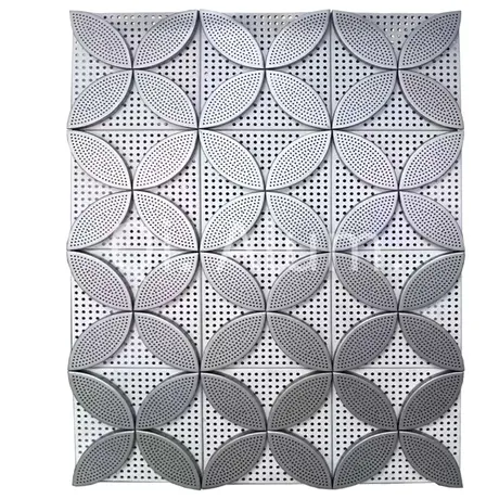 Custom Decorate Carving 3D Aluminum Solid Panel Project Exterior Wall Architectural Perforated Metal Aluminum Facade view 5
